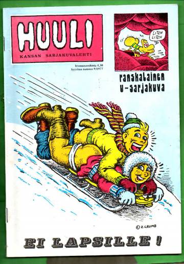 Huuli - Kansan sarjakuvalehti 9/77 (K-18)