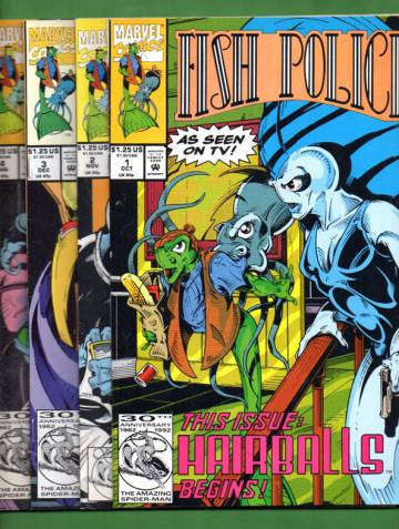 Fish Police Vol. 2 #1 Oct 92 - #4 Jan 93: Hairballs (whole mini-series)