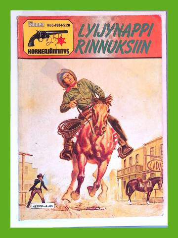 Lännen Korkeajännitys 5/84 - Lyijynappi rinnuksiin