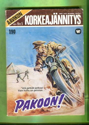Aavikon Korkeajännitys 5/74 - Pakoon!
