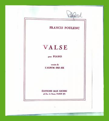 Valse pour piano (extraite de L'album des six)