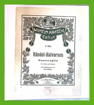 Passacaglia für Violine und Bratsche von Händel-Halvorsen