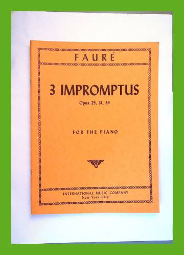 3 Impromptus for the Piano (Op. 25, 31, 34)