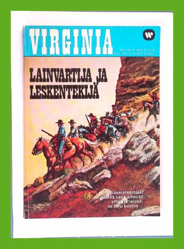 Virginia 10/74 - Lainvartija ja leskentekijä