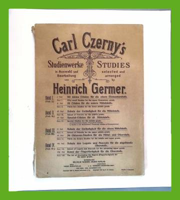 Selected Pianoforte-Studies by Carl Czerny (Vol.  V & VI)