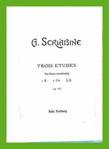 Trois Etudes - Für Piano zweihändig (3. G Op. 65)
