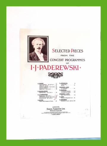 Selected Pieces from the Concert Programmes of I. J. Paderewski - Menuet in G. (Op. 14, No. 1)