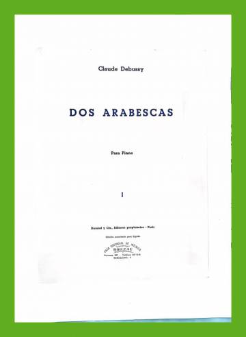 Dos arabescas para piano 1