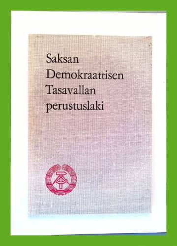 Saksan Demokraattisen Tasavallan perustuslaki