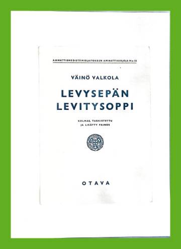 Levysepän levitysoppi
