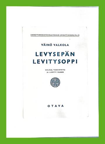 Levysepän levitysoppi