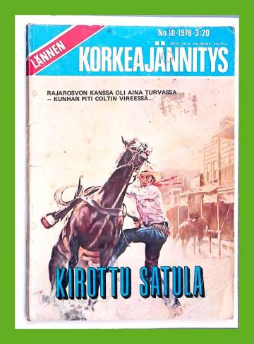 Lännen korkeajännitys 10/78 - Kirottu satula