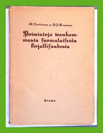 Poimintoja vanhemmasta suomalaisesta kirjallisuudesta