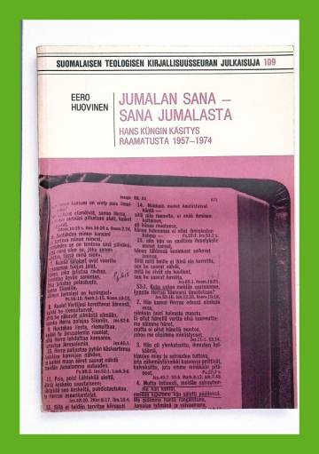 Jumalan sana - sana Jumalasta - Hans Küngin käsitys Raamatusta v. 1957-1974