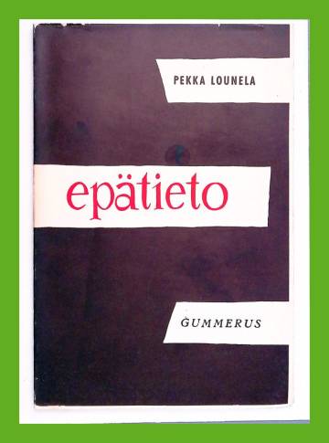 Epätieto - Runoja