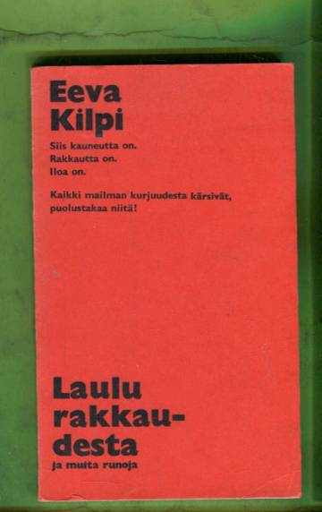 Laulu rakkaudesta ja muita runoja