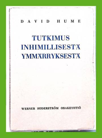 Tutkimus inhimillisestä ymmärryksestä