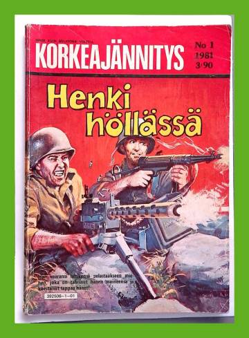 Korkeajännitys 1/81 - Henki höllässä