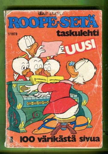 Roope-setä 1/78 + liite