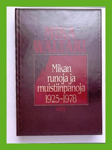 Mikan runoja ja muistiinpanoja 1925-1978