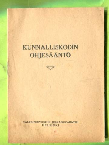 Kunnalliskodin ohjesääntö