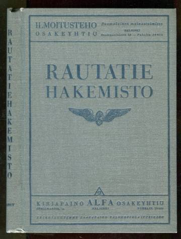 Rautatiehakemisto - Tietoja rautatieasemista ja niiden lähipaikkakunnista: 1931