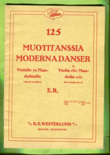 125 muotitanssia viululle tai mandoliinille - Vihko 5