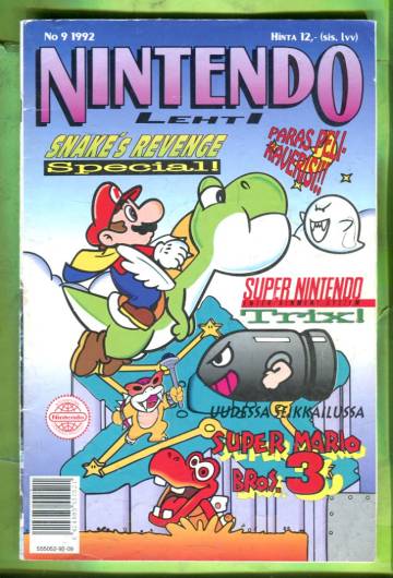 Nintendo-lehti 9/92 + Power Player