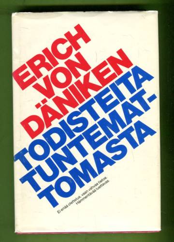 Todisteita tuntemattomasta