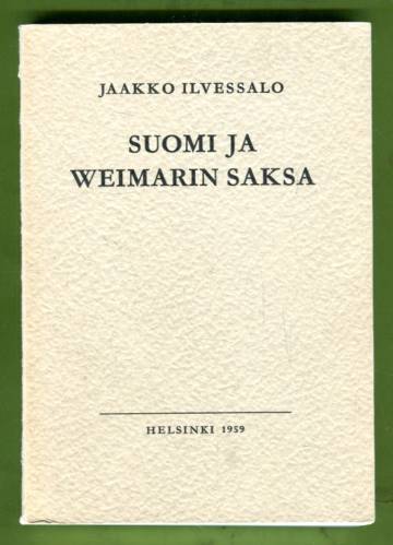 Suomi ja Weimarin Saksa