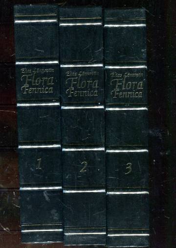 Elias Lönnrotin Flora Fennica 1-3 + säilytyslaatikko