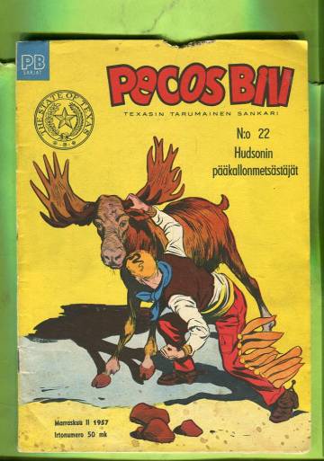 Pecos Bill 22/57 - Hudsonin pääkallonmetsästäjät