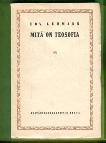 Mitä on teosofia