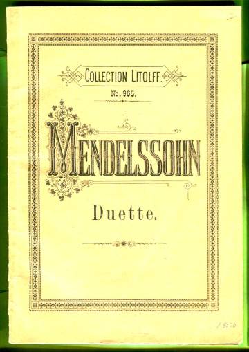 Collection Litolff No. 965 - Mendelssohn: Duette