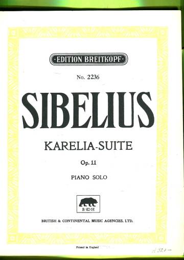 Karelia-Suite Op. 11 Arranged for Pianoforte Solo