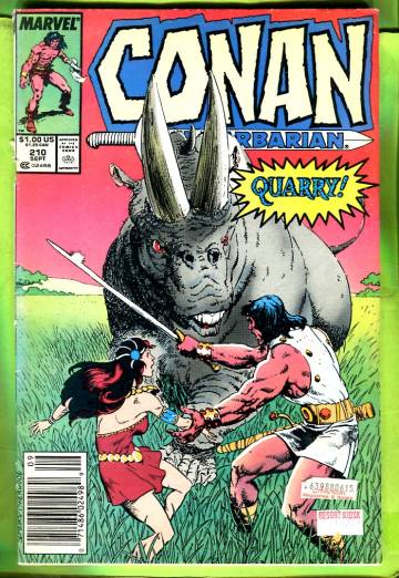 Conan the Barbarian Vol 1 #210 Sep 88