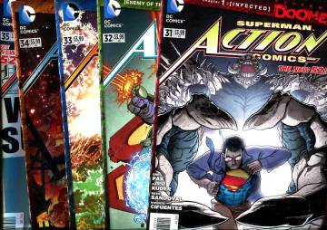 Action Comics #31-35: Superman Doomed #1-5 Jul-Dec 14 (whole miniseries)