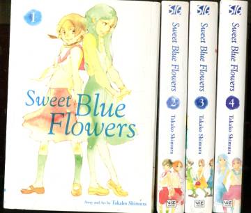 Sweet Blue Flowers #1-4