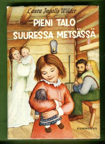 Pieni talo suuressa metsässä
