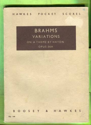 Hawkes Pocket Scores - Variations on a Theme by Haydn / Variaciones sobre un tema por Haydn, opus 56