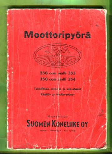 Jawa-moottoripyörä - 250 ccm malli 353 & 350 ccm malli 354
