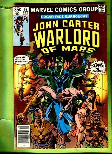 John Carter, Warlord of Mars Vol. 1 #16 Sep 78