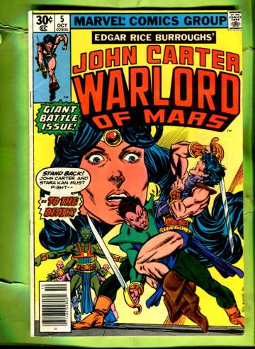 John Carter, Warlord of Mars Vol. 1 #5 Oct 77