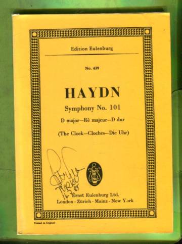 Symphony No. 101 (London No. 11), D major (The Clock)