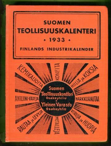 Suomen teollisuuskalenteri 1933 - Finlands Industrikalender 1933