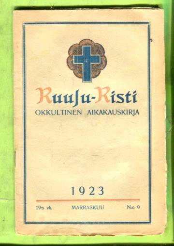 Ruusu-Risti - Okkultinen aikakauskirja 9/1923