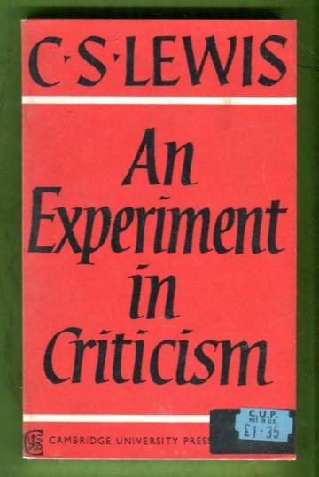 An Experiment in Criticism