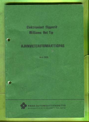 Ajanvieteautomaattiopas N:o 303 - Elektroniset flipperit: Williams Hot Tip