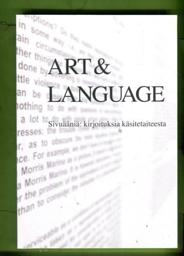 Art & Language - Sivuääniä: Kirjoituksia käsitetaiteesta