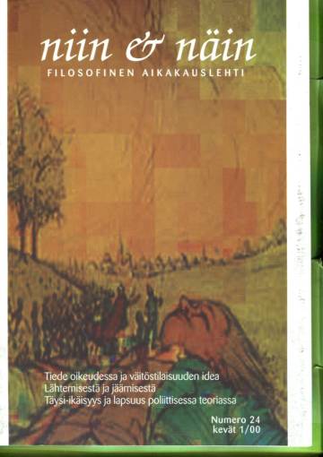 Niin & näin - Filosofinen aikakauslehti 24 (1/00)